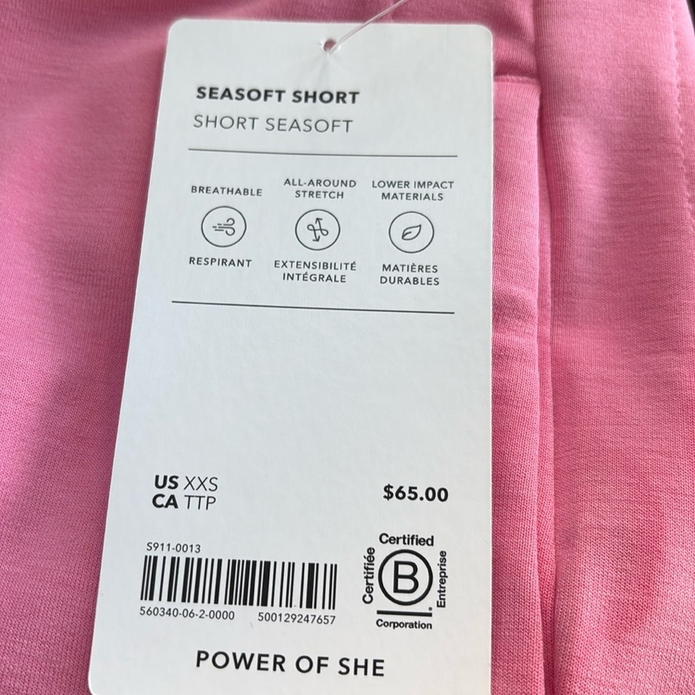 NWT Athleta Seasoft Raphanus Pink Short Size XXS (#560340) - Picture 7 of 10